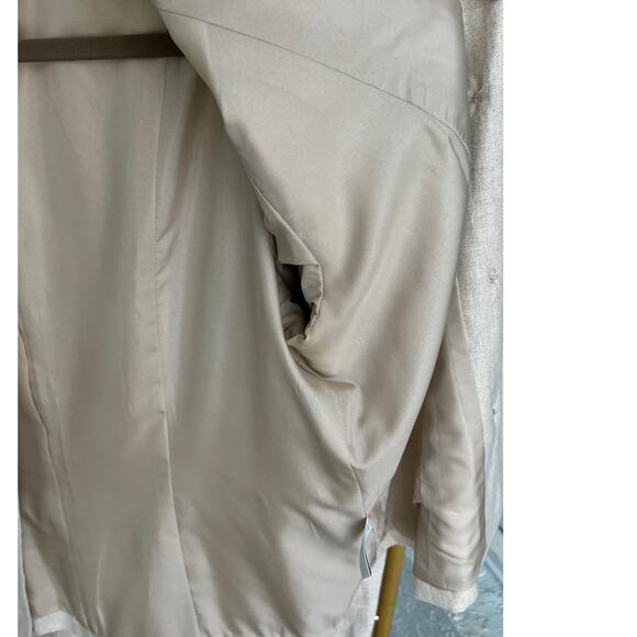 Talbots Irish Linen Blazer & Pants Set - Natural, Size 16 - Picture 5 of 17